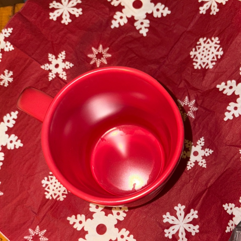 Rae Dunn Vibrant Red Holiday Mug - Picture 4 of 4
